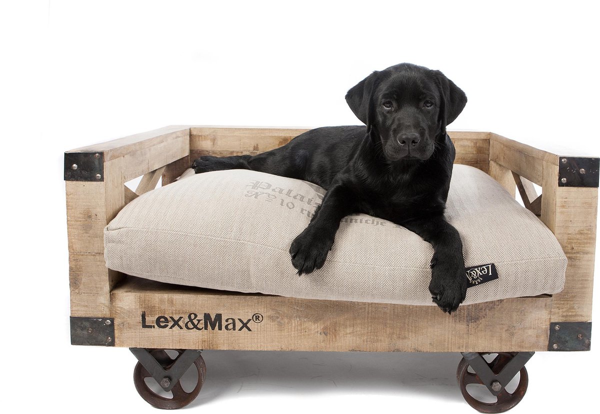 Lex & Max Divan hondenmand op wielen