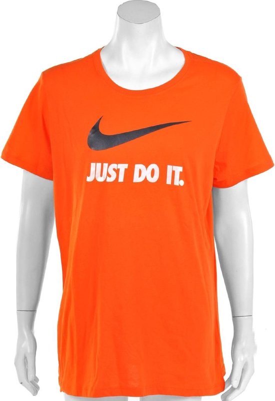 Nike Just Do It Swoosh Tee - Sportshirt - Dames - Maat XXL - Oranje |  bol.com