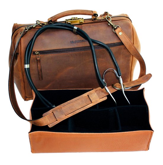 McFermoir doctors bag A4 Wout 3014 Kastanje