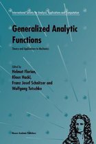 Generalized Analytic Functions