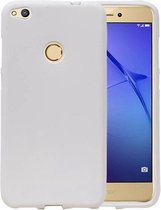 Sand Look TPU Backcover Case Hoesje voor Huawei P8 Lite 2017 Wit