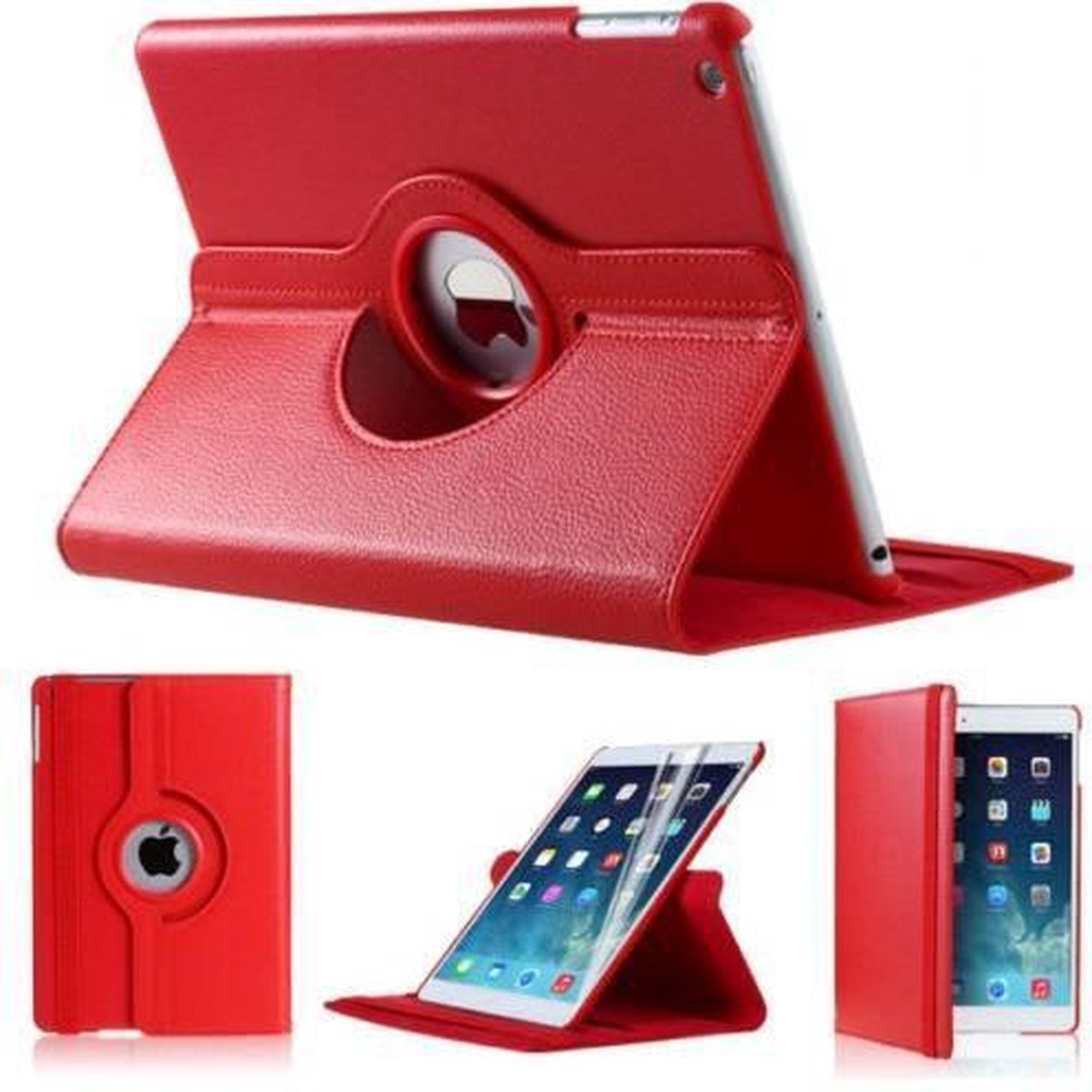 Apple iPad Air (iPad 5) 360 Rotating Case Hoesje Rood