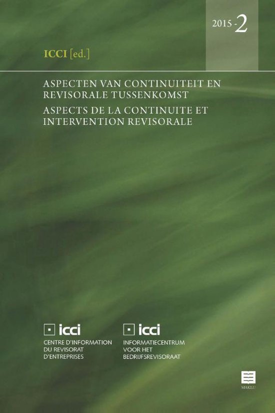 Aspecten van continuïteit en revisorale tussenkomst - Aspec ... - cover