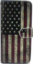 Samsung Galaxy S10 Plus Hoesje met Print - Portemonnee Book Case - Kaarthouder & Magneetlipje - Amerikaanse Vlag