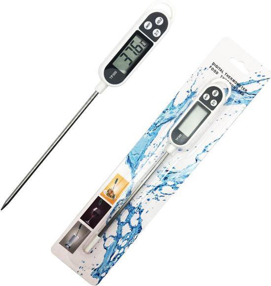Multifunctionele Digitale Voedselthermometer - Keukenthermometer - BBQ Thermometer - Vleesthermometer - Vloeistofthermometer- Kern Thermometer -  Vlees Vis Voedsel - Inclusief batterij - ThermoCooking