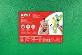 Apli Kids EVA Foam vellen 60 x 40 cm Glitter metallic groen - 3 vel