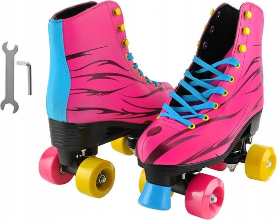 Rolschaatsen Set - Roller Skates Wheels - Kinder Rol Schaatsen Meisjes -  Skates Roze... | bol.com