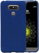 Sand Look TPU Backcover Case Hoesje voor LG G6 Blauw
