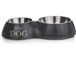Beeztees Best Dog - Dinerset Hond - Grijs - 31x17,5x6 cm