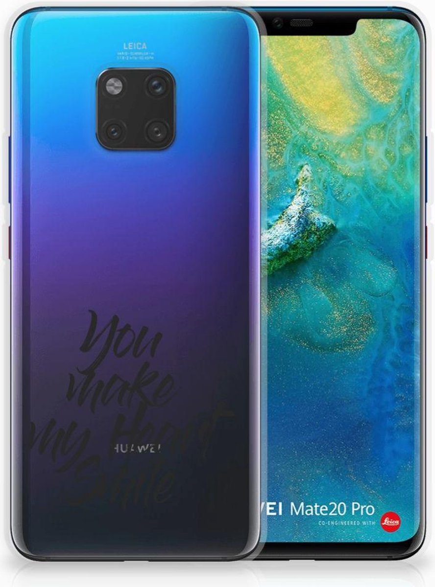 Huawei Mate 20 Pro Siliconen hoesje met naam Heart Smile