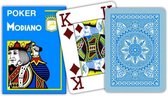 Modiano poker speelkaarten lichtblauw 4 index