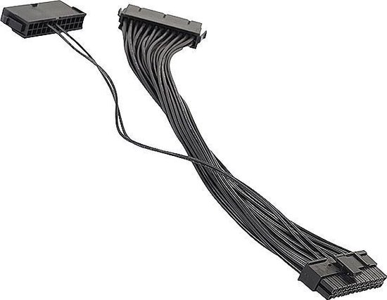 juni uitspraak galblaas Dual PSU ATX Power Supply Adapter Kabel Connector - Voedingskabel -  Moederbord Voeding... | bol.com