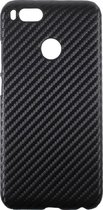 Shop4 - Xiaomi Mi A1 Hoesje - Harde Back Case Carbon Zwart