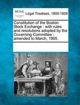 Constitution of the Boston Stock Exchange