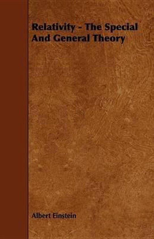 Relativity - The Special and General Theory - cover