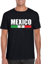 Zwart Mexico supporter t-shirt voor heren 2XL