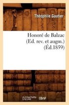 Litterature- Honor� de Balzac (Ed. Rev. Et Augm.) (�d.1859)