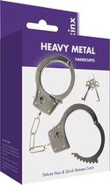 Me You Us Heavy Metal Handcuffs Silver
