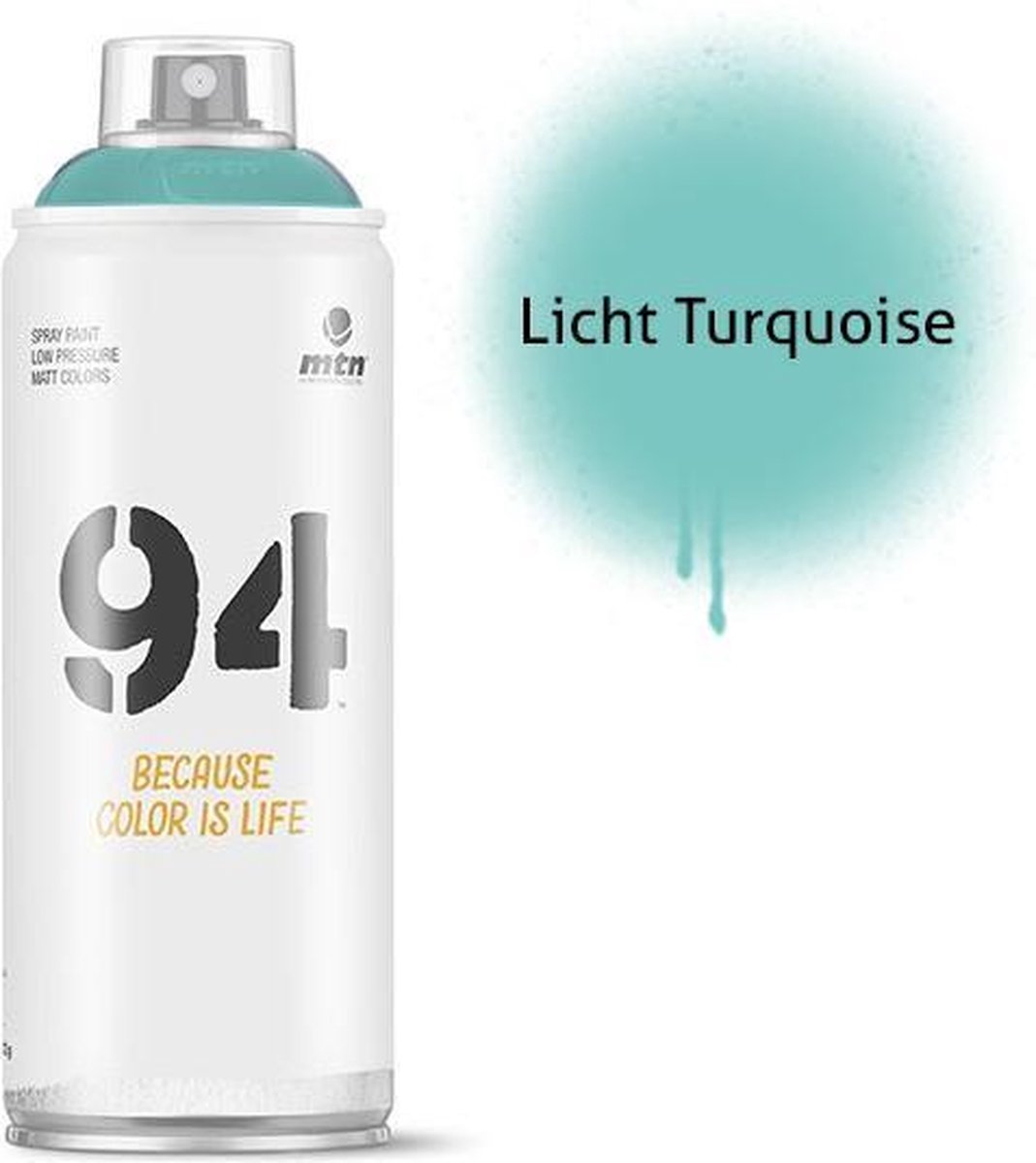 Licht Turquoise spuitverf - 400ml lage druk en matte afwerking | bol.com