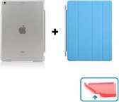 iPad 2, 3, 4 Smart Cover Hoes - inclusief Transparante achterkant – Licht Blauw