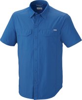 Columbia Silver Ridge Short Sleeves Shirt - heren - blouse korte mouwen - maat M - blauw