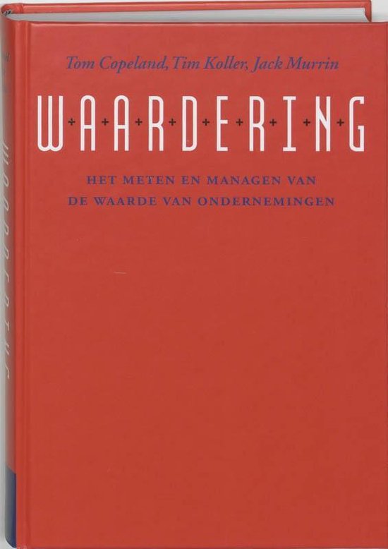 Cover van het boek 'Waardering / druk 1' van Tom Copeland en  MacKinsey