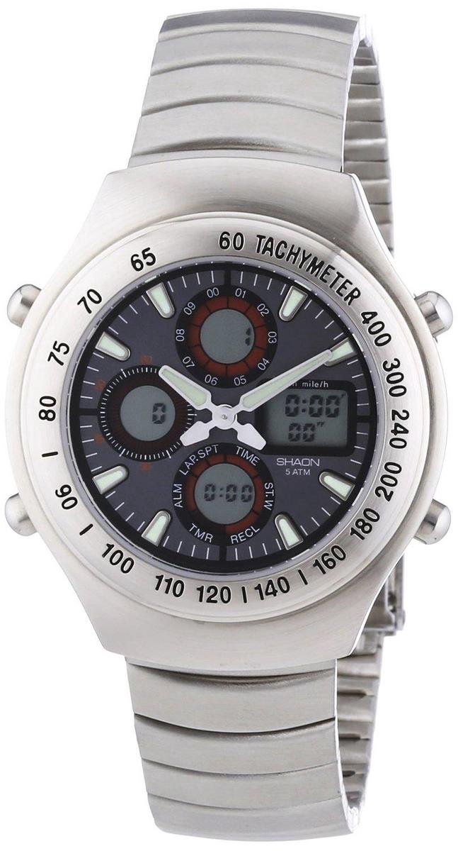 Shaon 44-7900-48 Horloge - Staal - Zilverkleurig - Ø 39 mm
