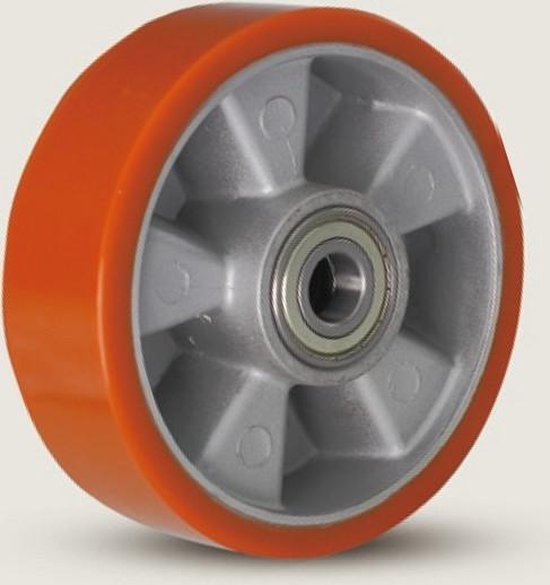 WielenOutlet 200 mm PU zwaarlast wiel - | bol.com