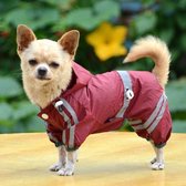 Regenjasje voor kleine honden | Rood | Maat S