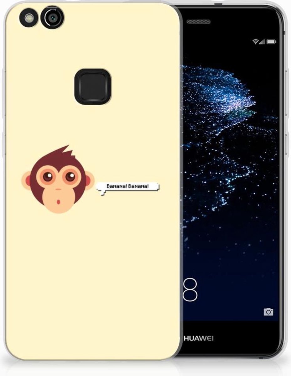 Huawei P10 Lite Telefoonhoesje met Naam Monkey