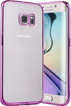 Plating Bumper Soft Flexible hoesje Samsung Galaxy S6 edge roze