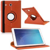 Xssive Tablet Hoes Case Cover 360° draaibaar voor Samsung Galaxy Tab E 9,6 inch Tab E T561 T560 - Oranje