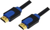LogiLink CHB1105 5m HDMI HDMI Zwart, Blauw HDMI kabel