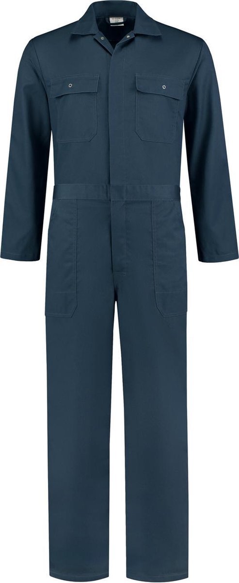 EM Workwear kinderoverall pol/kat Navy met verdekte ritssluiting maat 152
