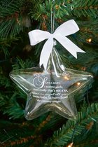 Riviera Maison - Santa Baby Star Ornament (M) - Kerstster - Glas