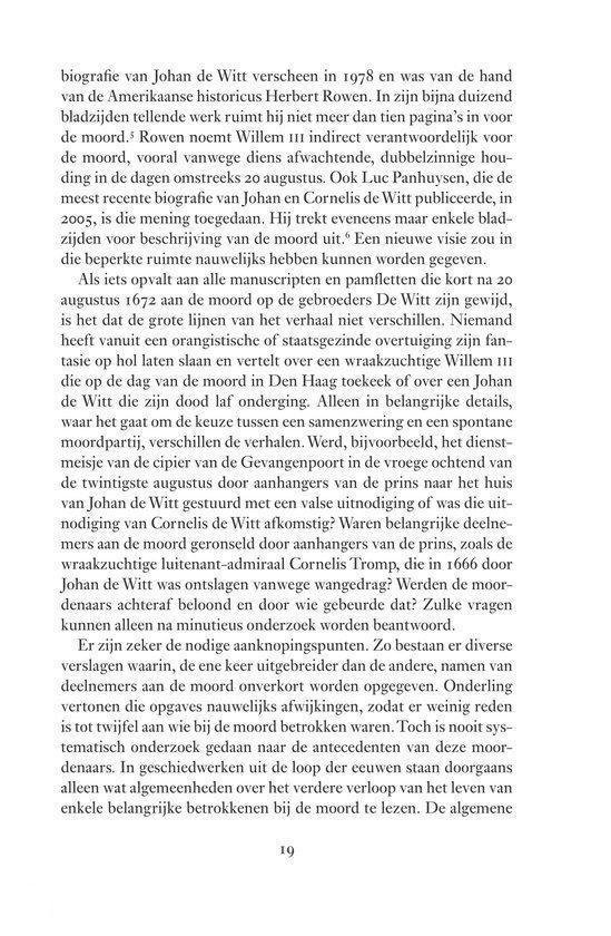 Tekstpagina over de biografie van Jan de Witt en bronnenonderzoek.