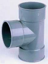 PVC Mof T-stuk 90° LIJM 90-40 - Voor Rioolbuis : 40 mm