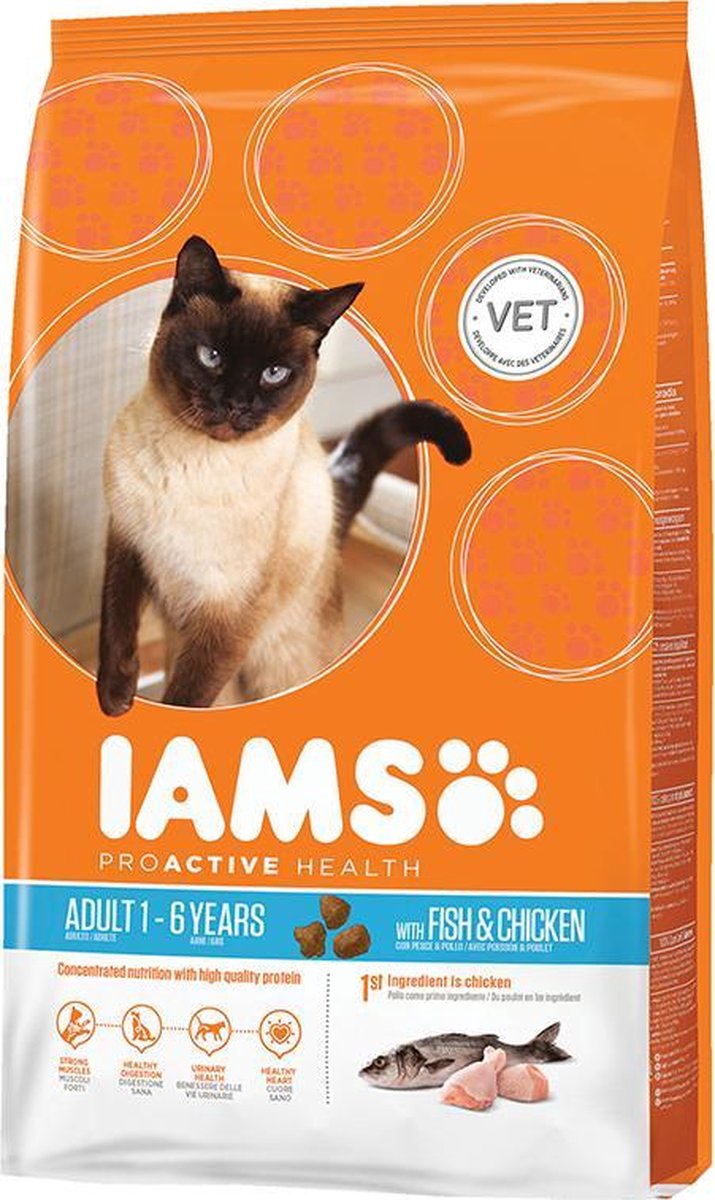 Iams Proactive Health - Adult - Zeevis - Kattenvoer - 1.5 kg