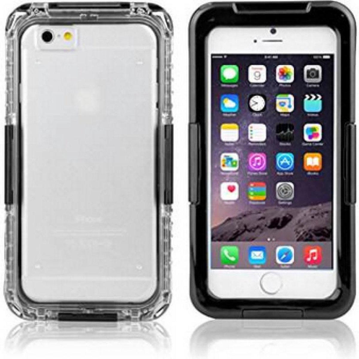 Waterproof case Zwart iPhone 6 4.7 inch tot 3m diepte Waterdicht Stofdicht