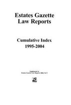 Estates Gazette Law Reports- EGLR 2004 Cumulative Index