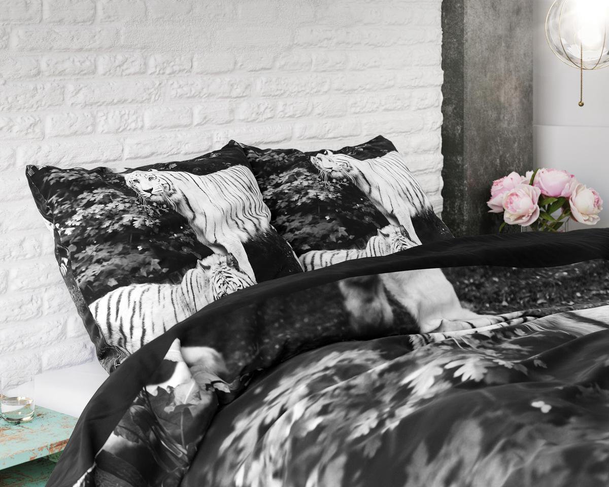 Sleeptime dekbedovertrek Tigers Grijs 240 x 200/220 cm