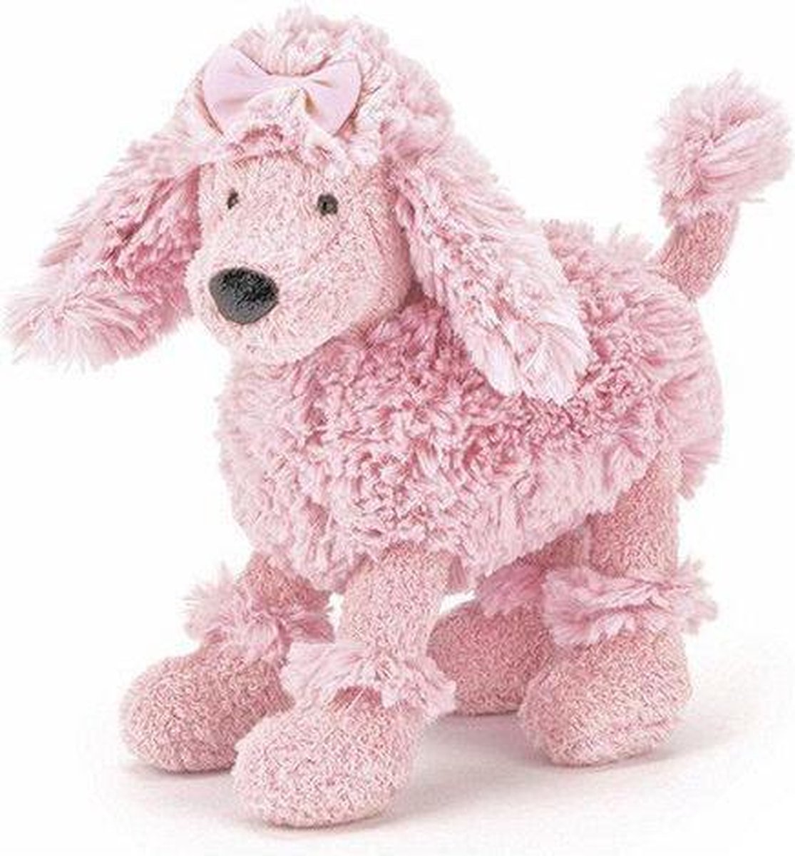 Roze knuffel hond poedel 19 cm | bol.com