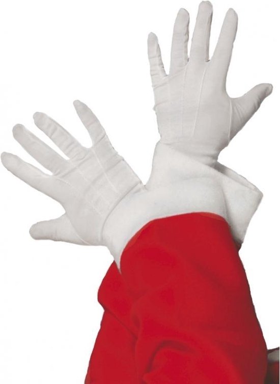 Sinterklaas handschoen wit maat L | bol.com