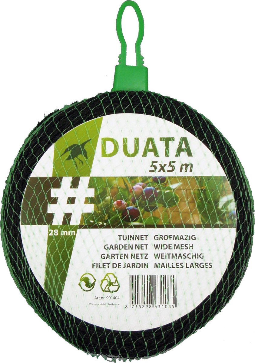 Tuinnet zwart 4x10m
