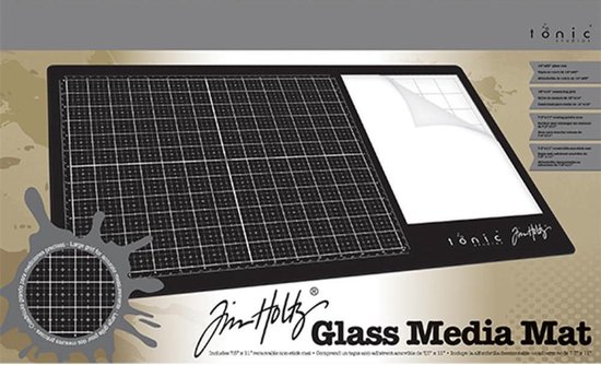 Tim Holtz - Glas Media Mat - Zwart - 60x36cm | bol.com