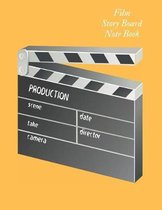 Film Storyboard Notebook: Film Notebook Clapperboard and Frame Sketchbook Template Panel Pages for Storytelling Story Drawing & 4 Frames Per Pag