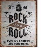 I'm 50 Rock n Roll Metalen wandbord 31,5 x 40,5 cm.