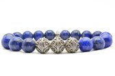 Beaddhism - Armband - Big Lapis Kashmir 3 - 10 mm - 21 cm