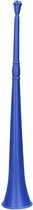Blauwe vuvuzela grote blaastoeter 48 cm
