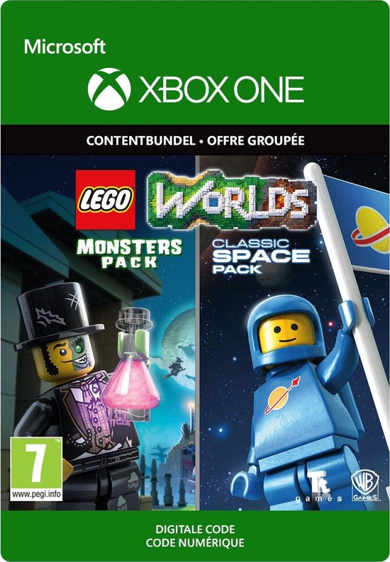Microsoft LEGO Worlds Classic Space Pack and Monsters Pack Bundle Contenu  de jeux... | bol.com
